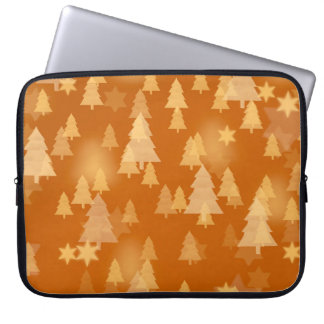 Abstrakte Schneeflocken. 2d Abbildung. Weihnachtst Laptopschutzhülle