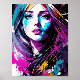 Abstrakte Schönheit Poster