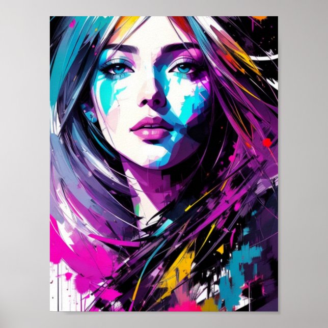 Abstrakte Schönheit Poster (Vorne)