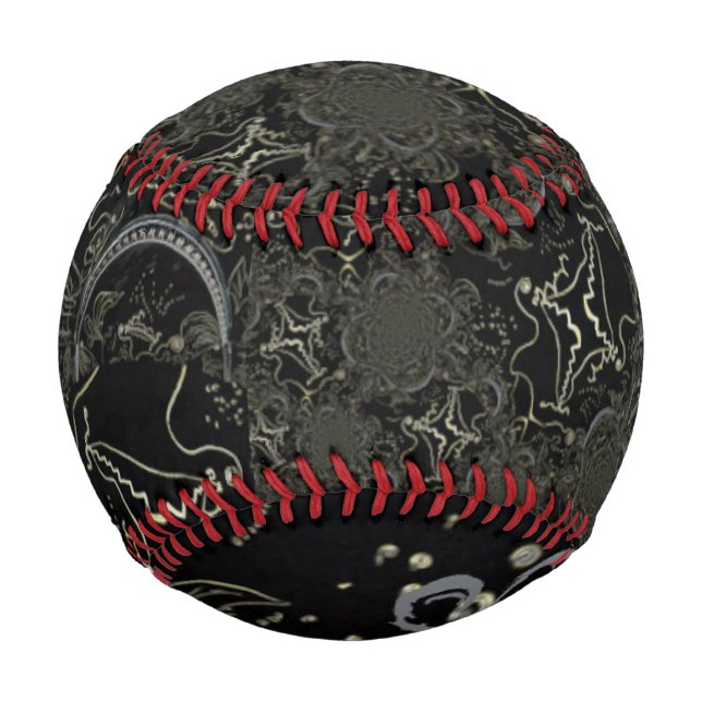 Abstrakte Schwarz Baseball (Vorderseite)