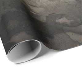 abstrakte Schwarz-Elfenbein-Creamy-Tinte Malerei U Geschenkpapier