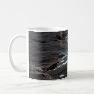Abstrakte Schwarz-Graumalerei Kaffeetasse