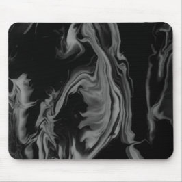 Abstrakte Schwarz-Weiß-Kunst auf einem dicken Comp Mousepad