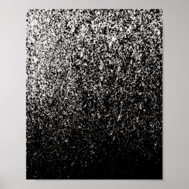 Abstrakte Schwarz-Weiß-Kunst Poster