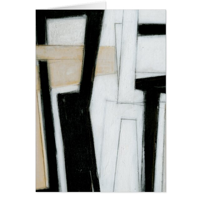 Abstrakte Schwarz-Weiß-Malerei (Vorne)