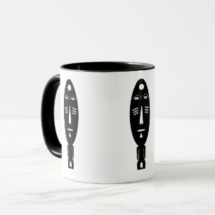 Abstrakte Schwarz-Weiß-Moderne Kunst Tasse
