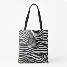 Abstrakte Schwarz-Weiß-Streifen, Schulter-Tasche