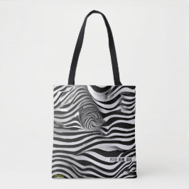 Abstrakte Schwarz-Weiß-Streifen, Schulter-Tasche Tasche