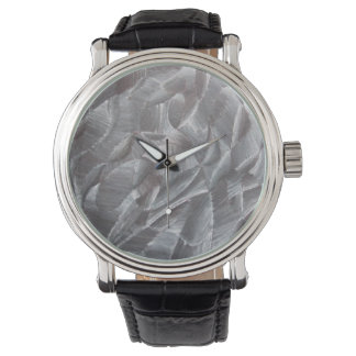 Abstrakte Schwarz/Weiß-Uhr Armbanduhr