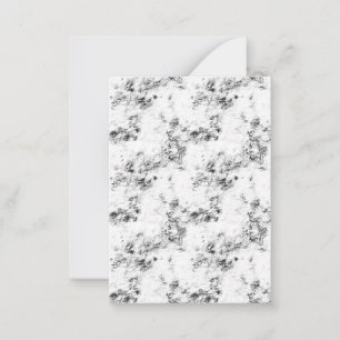 Abstrakte Schwarz-Weiße Notizkarten Minimalistisch Mitteilungskarte