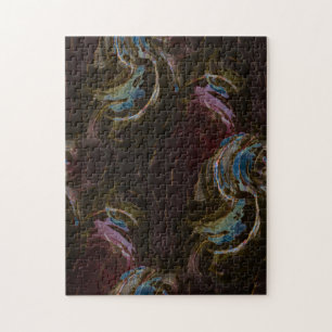 Abstrakte Schwarze Atomkunst