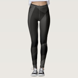 Abstrakte schwarze Formen Leggings