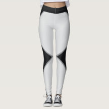 Abstrakte schwarze und graue geometrische Leggings