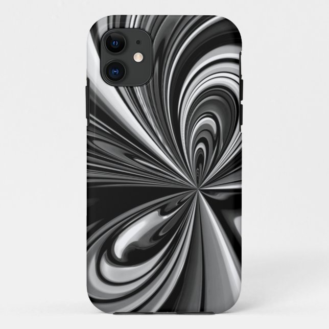Abstrakte Schwarzweißbohne Case-Mate iPhone Hülle (Rückseite)