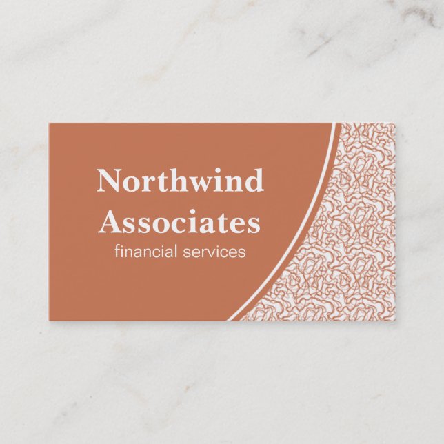 Abstrakte Scribbles Business Card, Orange Visitenkarte (Vorderseite)