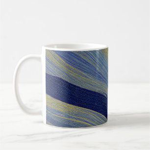 Abstrakte Seascape Fractured Waves 02 Kaffeetasse