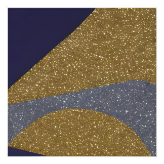 Abstrakte Seascape Fractured Waves 10 Poster