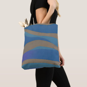 Abstrakte Seascape Fractured Waves 12 Tasche