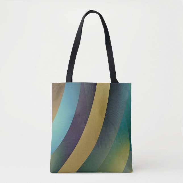 Abstrakte Seascape Fractured Waves 30 Tasche (Vorderseite)