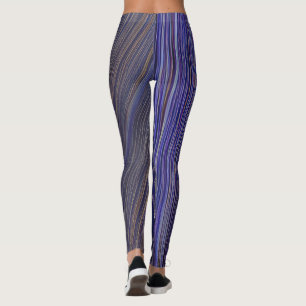 Abstrakte Seascape Fractured Waves 31 Leggings