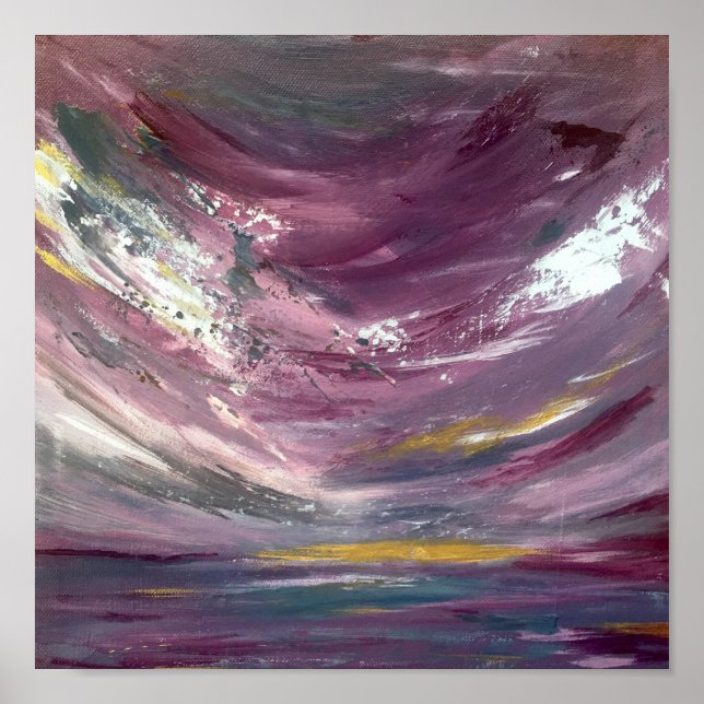 Abstrakte Seascape Poster (Vorne)