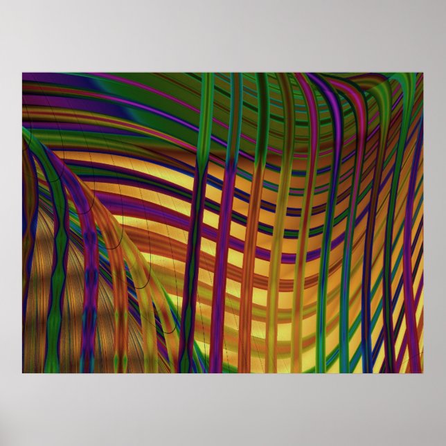 Abstrakte Seetang Poster (Vorne)