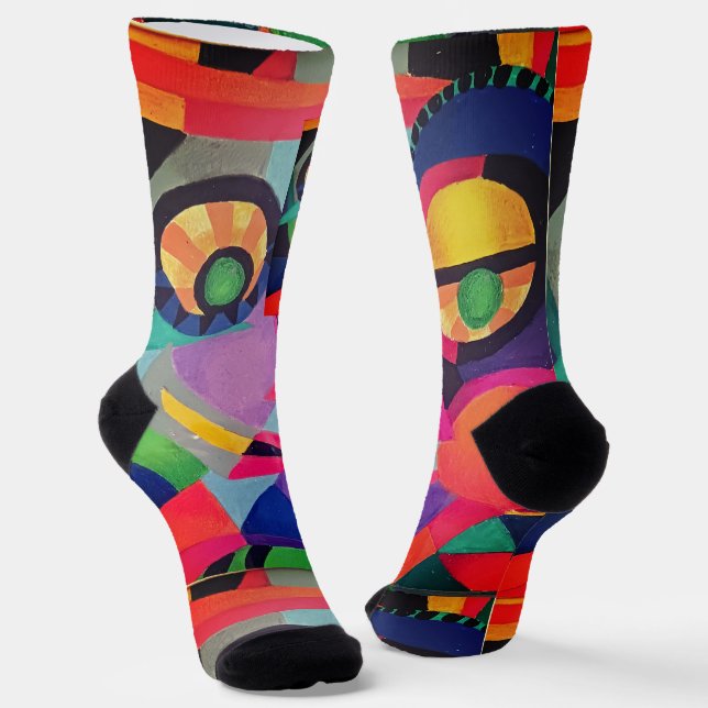 Abstrakte Seite #1 Socken (Gewinkelt)