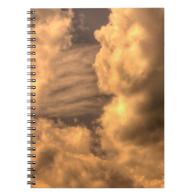 Abstrakte Sepia Cloud Background Abstract, art, ar Notizblock (Vorderseite)