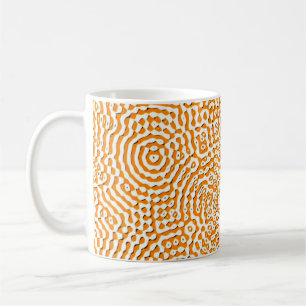 Abstrakte, sich wiederholende, nahtlose Textur Was Kaffeetasse