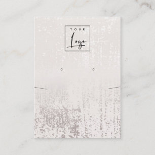 Abstrakte Silber-Rain-Kette mit Logo-Display Visitenkarte