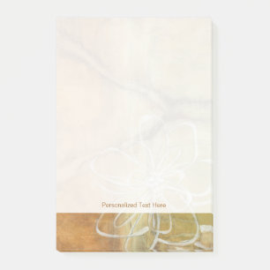 Abstrakte Silhouette auf dem Hintergrund des Tans Post-it Klebezettel