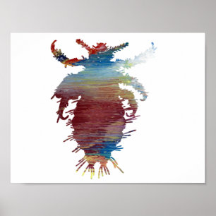 Abstrakte Silhouette Poster