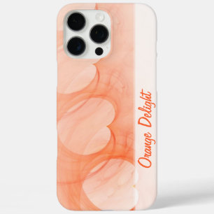 Abstrakte Silky Orange Herzlinie iPhone 16 Pro Max Hülle