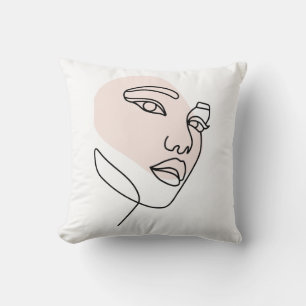 Abstrakte Single-Linie-Kunst Kissen