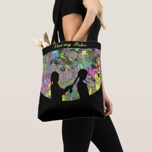 Abstrakte SISTERS Tote Bag Tasche
