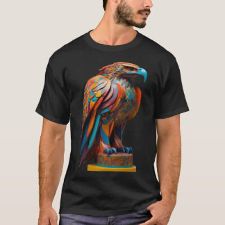 Abstrakte Skulptur eines majestätischen Adlers T-Shirt