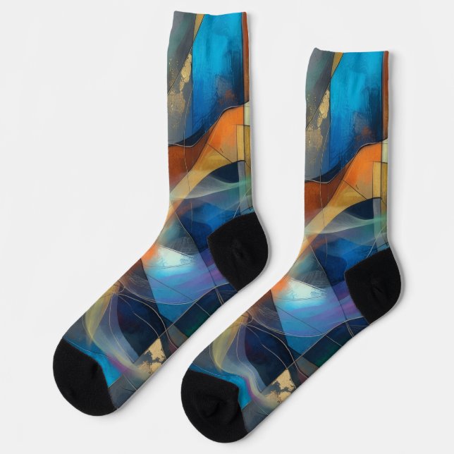 Abstrakte Socken (Linkes Detail)