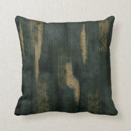 Abstrakte Soft Hues Deep Green & Gold Kissen
