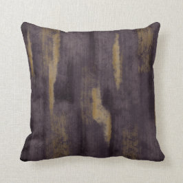 Abstrakte Soft Hues Deep Plum & Gold Throw Kissen