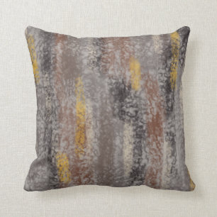 Abstrakte Soft Hues Grau Beige Kakao Ocker Kissen