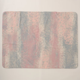 Abstrakte Soft Hues Grau Beige Pink Sherpadecke