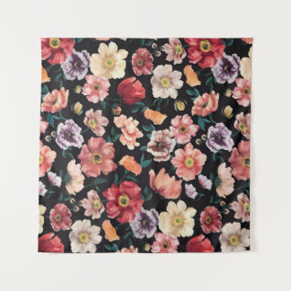 abstrakte, solide Blume, vollständige Anordnung üb Wandteppich