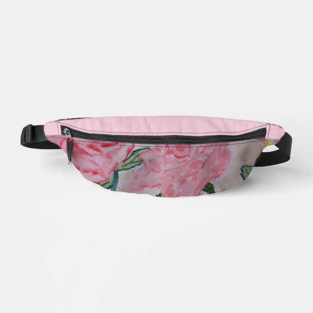 Abstrakte Sommer-Rose Bum Bag Bauchtasche (Vorderseite)