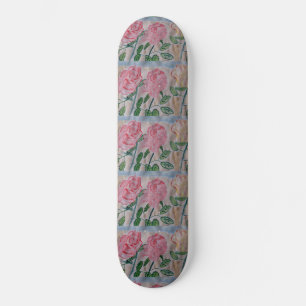 Abstrakte Sommer-Rose Skateboard