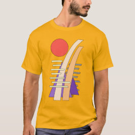 Abstrakte Sonne, Schatten, Reflexionen und Struktu T-Shirt