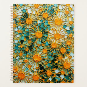 Abstrakte Sonnenblumen 102 Planer
