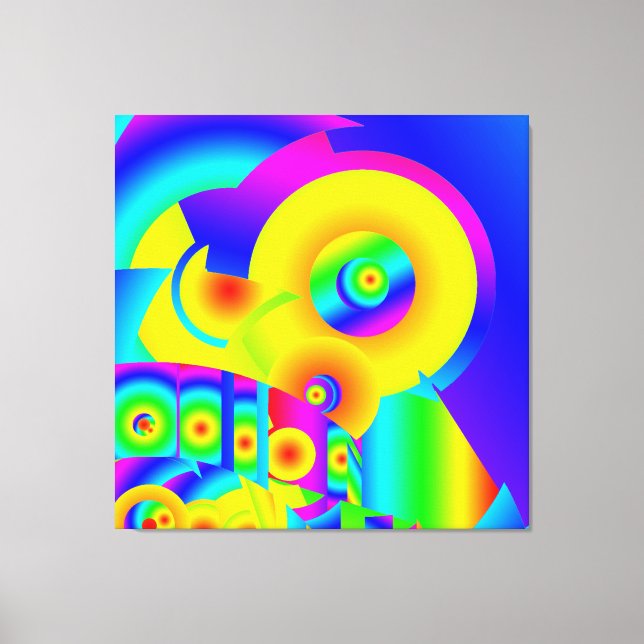 Abstrakte Sonnenblumen Leinwanddruck (Vorderseite)