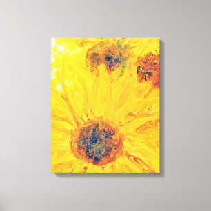 Abstrakte Sonnenblumen, Sonnenblume, Blumen, Leinwanddruck