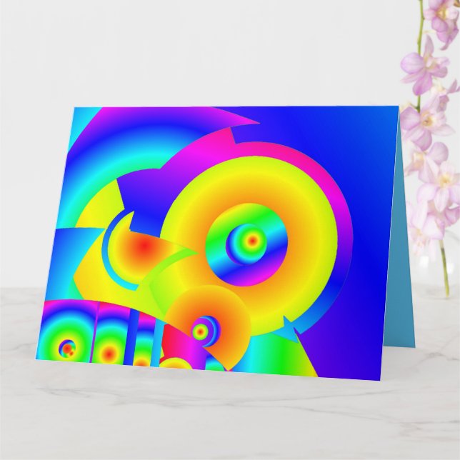 Abstrakte Sonnenblumenkarte Karte (Orchidee)