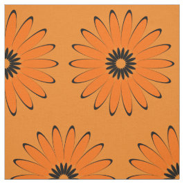 Abstrakte Sonnenblumenmuster Stoff